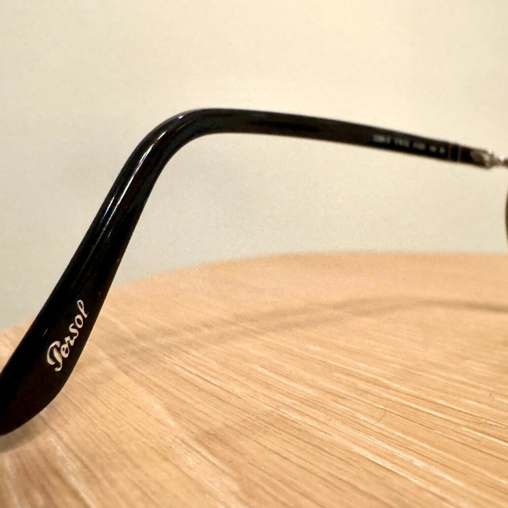 Persol 2388-s — Gradient Brown Round Sunglasses - Silver-tone front frame - Picture 8 of 10
